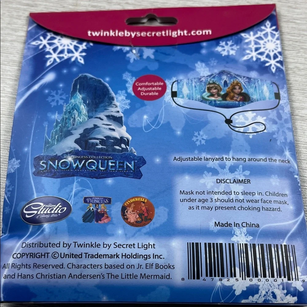 Frozen SnowQueen Kids Face mask